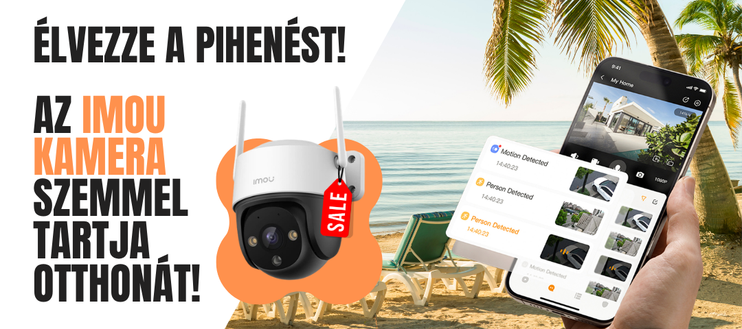 IMOU wifi ip kamerák nyári akcióban - forgatható, akkumulátoros, napelemes