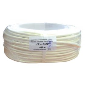   VEZETÉK 12x0.22 (mm²), 12 eres biztonságtechnikai, riasztó kábel (100m)