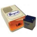 Signal PS-128A sziréna + 12V4Ah akkumulátor szett