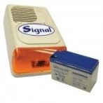 Signal PS-128A sziréna + 12V7Ah akku szett