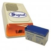 Signal PS-128A sziréna + 12V7Ah akku szett