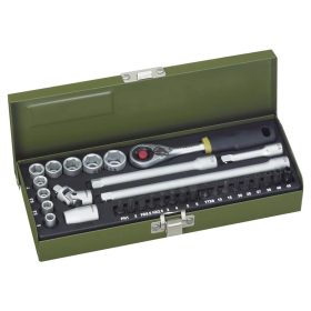   PROXXON Dugókulcs -és bitkészlet 1/4", 5-13mm, 32db-os (23078PROXXON)