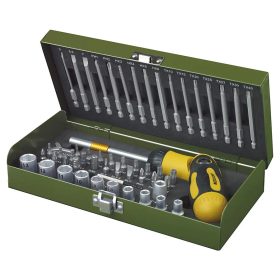  PROXXON Dugókulcs -és bitkészlet hajlítható csavarhúzó nyéllel 1/4", 54db-os (23104PROXXON)