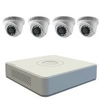   Akciós Hikvision 4 csatornás FullHD kamera szett (2MP) (dome kamera)