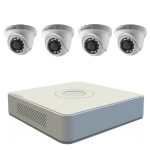   Akciós Hikvision 4 csatornás FullHD kamera szett (2MP) (dome kamera)