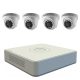 Akciós Hikvision 4 csatornás FullHD kamera szett (2MP) (dome kamera)