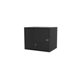   S-Link Rackszekrény 40967 - 9U 19" fali kivitel (450x530x400mm, ablakos, Flatpack, Fekete)
