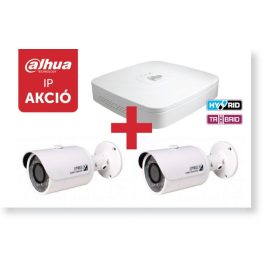   Dahua 5104DPX1 Tribrid 4 csatornás rögzítő + 2 db HFW-1000S IP kamera
