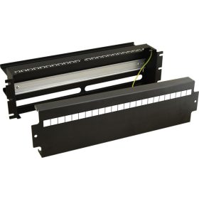   Pulsar ARADIN1 3U kismegszakító rögzítőpanel, 19" rack szekrénybe építhető, DIN sínes, 24xS