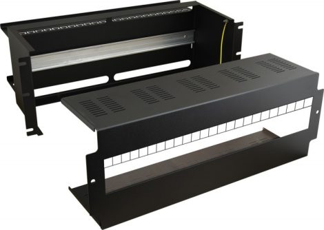 Pulsar ARADIN3 4U tárolórekesz, 19" rack szekrénybe építhető, DIN sínes, 24xS