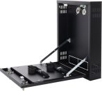   Pulsar AWO528 Függőleges zárható fali szekrény DVR/NVR eszközökhöz, max. rögzítő méret: 260x250x55 mm, fekete