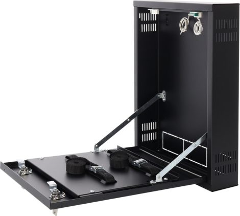 Pulsar AWO528 Függőleges zárható fali szekrény DVR/NVR eszközökhöz, max. rögzítő méret: 260x250x55 mm, fekete