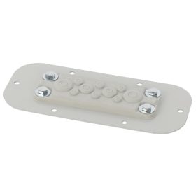   Pulsar AWOH-PM10A Lemez 10 membránátvezetővel az AWOH sorozatú házakhoz, 209 x 20 x 90mm