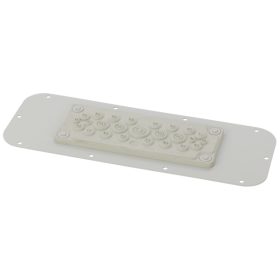   Pulsar AWOH-PM25C Lemez 25 membránátvezetővel az AWOH sorozatú házakhoz, 360 x 27 x 130mm