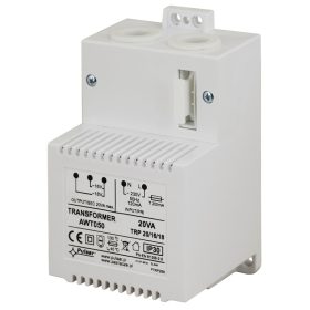   Pulsar AWT050 Transzformátor, 230 VAC / 16/18 VAC, 20 VA, IP30