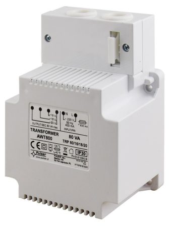 Pulsar AWT800 Transzformátor, 230 VAC / 16/18/20 VAC, 80 VA, IP30