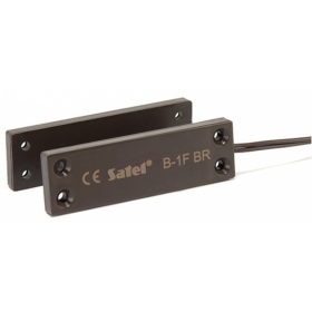   Satel B-1F BR Mini felfúrható mágneses nyitásérzékelő, oldalsó kábelkivezetés, barna