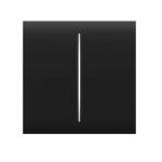   Ajax CENTERBUTTON-2GANG-BLACK CenterButton középső kapcsoló sorolókeretbe, 2 gomb, fekete színű