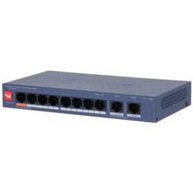   Dahua CS4010-8ET2GT-60 (Cloud menedzsment; 8x 10/100 Mbps PoE + 2x 1Gbps port, 60W)
