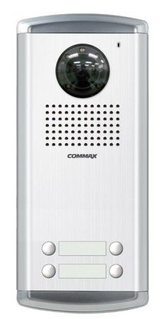 Commax CX DRC-4AC2  4 Lakásos video színes kültéri egység, süllyesztett kivitel, 12V, alumínium szín