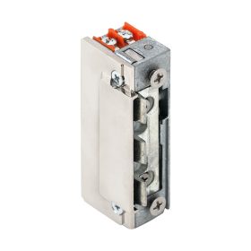  DORCAS-99-1-NF-512-TOP-DOUBLE Szimmetrikus, alacsony, pajzs nélküli elektromos zárfogadó - feszültségre zár - dupla nyelvkivezetővel - 12V DC