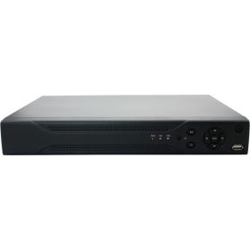   GNext DCI4216 16cs. HD-CVI H.264 rögzítő, max. 12fps/1080p, 2 SATA, 1/1 audio, USB, VGA/HDMI, védelmek, egér, távirányító, fekete, 2 év gar.