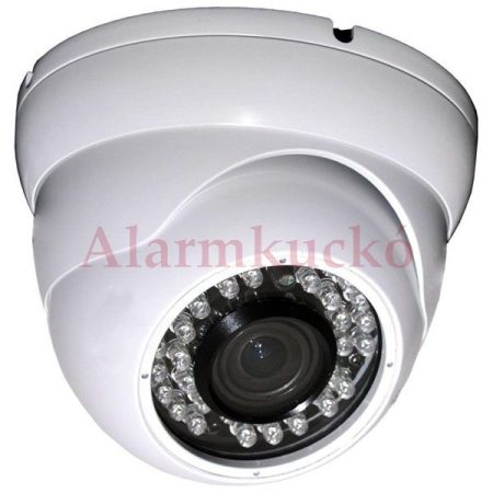 DE-9001D20H kültéri kamera, dome, CMOS 900TVL, 3.6mm, IR távolság 15m, fehér