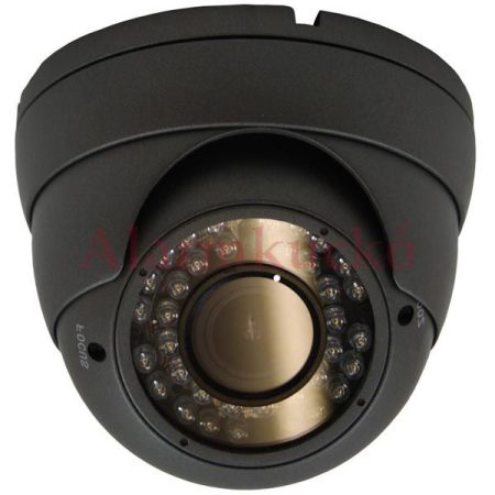 DE-9001D30H kültéri kamera,  dome, CMOS 900TVL, 4-9mm, IR távolság 25m, szürke