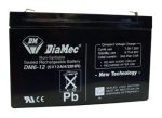    DIAMEC DM6-12 akkumulátor biztonságtechnikai rendszerekhez és elektromos játékokhoz