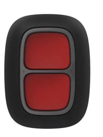 Ajax DOUBLEBUTTON-BLACK DoubleButton távirányító, kétcsatornás, fekete