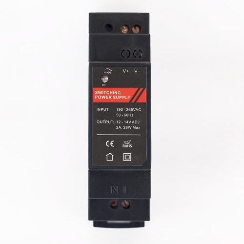 DR12024-01C DIN sines kapcsolóüzemű tápegység - 12 VDC 2A