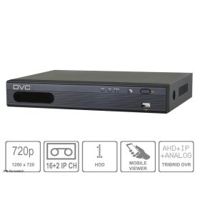 DVC DRA-1316R 16 csatornás AHD/ANALOG +2IP DVR