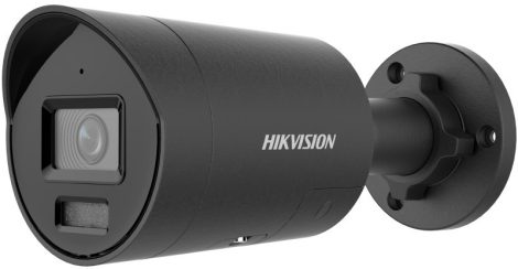 Hikvision DS-2CD2087G2H-LIU/SL-B (2.8mm) 8 MP WDR fix ColorVu IP csőkamera, IR/láthatófény, beépített mikrofon, fény- és hangriasztás, fekete