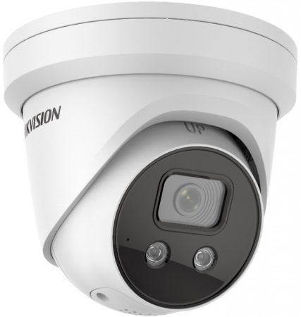 Hikvision DS-2CD2346G2-ISU/SL (2.8mm)(C) 4 MP WDR fix EXIR AcuSense IP turret kamera, beépített mikrofon, fény-/hangriasztás, riasztás I/O