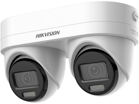 Hikvision DS-2CD2346G3D-IZ2UY/SL(2.8/4mm 4 MP AcuSense IP dual-lens turret kamera, beépített mikrofon, fény-/hangriasztás, NEMA 4X
