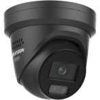   Hikvision DS-2CD2347G3-LIS2UY/SL-B (2.8) 4 MP WDR fix ColorVu IP turret kamera, IR/láthatófény, fény- és hangriasztás, hang I/O, riasztás I/O