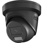   Hikvision DS-2CD2387G2H-LISU/SL-B(2.8mm) 8 MP WDR fix ColorVu IP turret kamera,IR/láthatófény,fény- és hangriasztás,beépített mikrofon,fekete