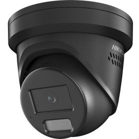   Hikvision DS-2CD2387G2H-LISU/SL-B(2.8mm) 8 MP WDR fix ColorVu IP turret kamera,IR/láthatófény,fény- és hangriasztás,beépített mikrofon,fekete