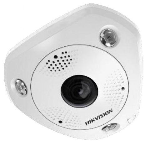 Hikvision DS-2CD63C5G0-IVS (1.29mm)(D) 12 MP 360° vandálb. IR Smart IP fisheye kamera, hang I/O, riaszás I/O, mikrofon/hangsz., ImmerVision