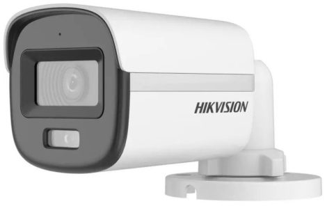 Hikvision DS-2CE10KF0T-LFS (2.8mm) 5 MP ColorVu fix THD csőkamera, IR/láthatófény, TVI/AHD/CVI/CVBS kimenet, beépített mikrofon