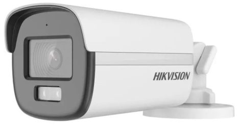 Hikvision DS-2CE12DF0T-LFS (2.8mm) 2 MP ColorVu fix THD csőkamera, IR/láthatófény, TVI/AHD/CVI/CVBS kimenet, beépített mikrofon