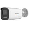 Hikvision DS-2CE12DF3T-LXTS (2.8mm) 2 MP ColorVu fix THD csőkamera, IR/láthatófény, kétirányú audio, hang és fényriasztás