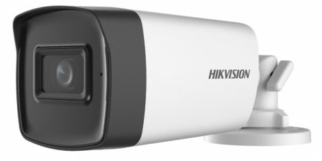 Hikvision DS-2CE17H0T-IT3FS (2.8mm) 5 MP THD fix EXIR csőkamera, OSD menüvel, TVI/AHD/CVI/CVBS kimenet, beépített mikrofon, koax audio