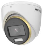   Hikvision DS-2CE70DF3T-MFS (2.8mm) 2 MP ColorVu THD WDR fix turret kamera, fény riasztás, mikrofon