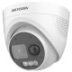 Hikvision DS-2CE72DF3T-PIRXOS (2.8mm) 2 MP ColorVu THD WDR fix turret kamera, villogó fény és hangriasztás, mikrofon, PIR