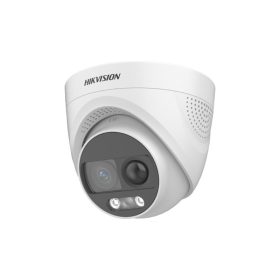   Hikvision DS-2CE72KF3T-PIRXO (3.6mm) 5 MP ColorVu THD WDR fix turret kamera, villogó fény és hangriasztás, PIR