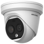   Hikvision DS-2TD1228-2/QA IP hő- (256x192) 90°x65,4° és láthatófény (4 MP) kamera, -20°C-150°C, villogó fény/hangriasztás