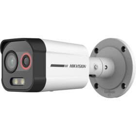   Hikvision DS-2TD2608-2/QA HeatPro IP hő- (96x72) 25°x18,75° és láthatófény (4 MP) kamera, villogófény-/hangriasztás