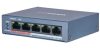 Hikvision DS-3E0105P-E/M (B) 5 portos PoE switch (30 W), 4 PoE + 1 uplink port, nem menedzselhető