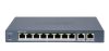 Hikvision DS-3E0310P-E/M (B) 10 portos PoE switch (80 W), 8 PoE+ / 2 uplink port, nem menedzselhető